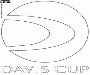 Coloriage Logo de la Coupe Davis
