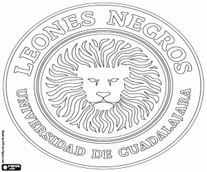 Coloriage Logo de Leones Negros