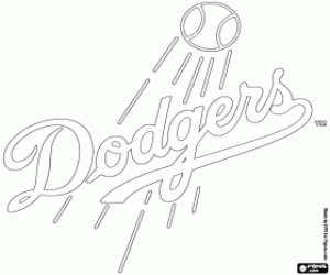 Coloriage Logo de Los Angeles Dodgers