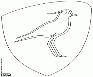 Coloriage Logo de Los Teros, Rugby Uruguay