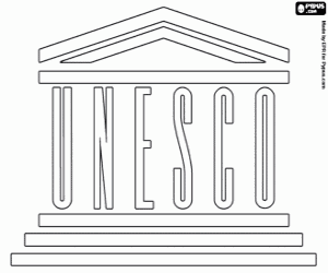 Coloriage Logo de l'UNESCO