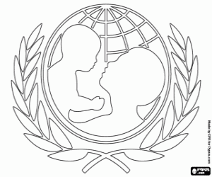 Coloriage Logo de l'UNICEF