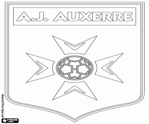 Coloriage Logo de l’AJ Auxerre