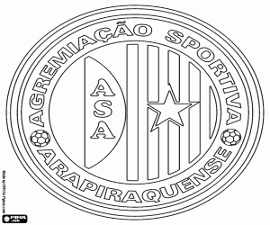 Coloriage Logo de l’ASA de Arapiraca