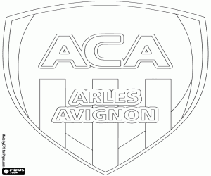 Coloriage Logo de l’Athlétic Club Arles-Avignon