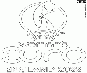 Coloriage Logo de l’Euro 2022 féminin