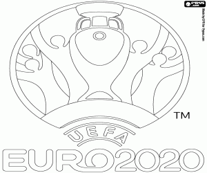 Coloriage Le logo de l’UEFA Euro 2020