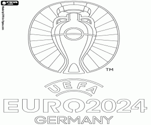 Coloriage Logo de l’UEFA Euro 2024 Allemagne