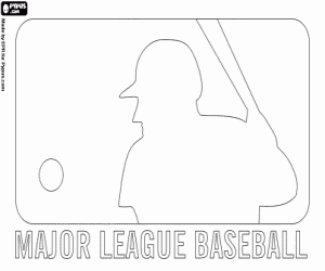 Coloriage Logo de la Major League Baseball