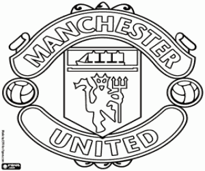 Coloriage Logo de Manchester United