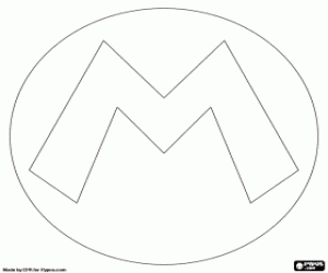 Coloriage Logo de Mario