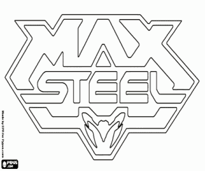 Coloriage Logo de Max Steel
