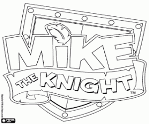 Coloriage Logo de Mike The Knight