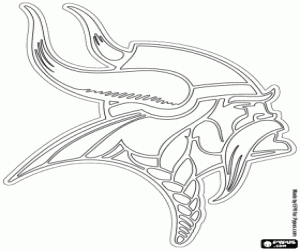 Coloriage Logo de Minnesota Vikings