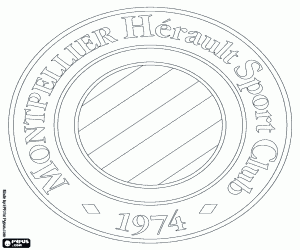 Coloriage Logo de Montpellier HSC