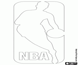 Coloriage Logo de la NBA