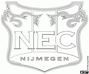 Coloriage Logo de NEC Nimègue
