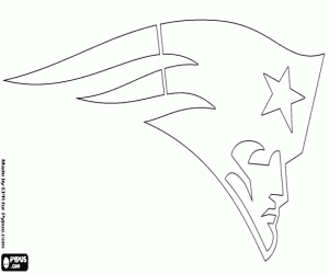 Coloriage Logo de New England Patriots