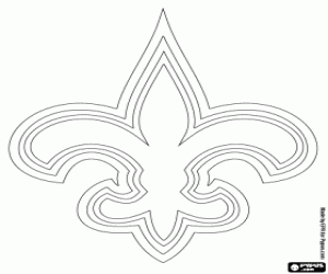 Coloriage Logo de New Orleans Saints