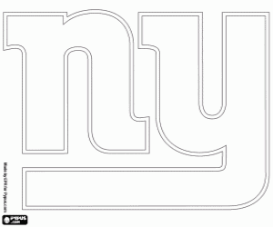 Coloriage Logo de New York Giants