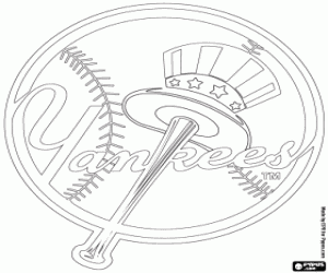 Coloriage Logo de New York Yankees