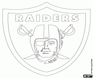 Coloriage Logo de Oakland Raiders