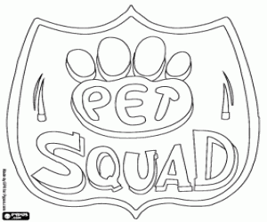 Coloriage Logo de Pet Squad