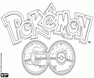 Coloriage Logo de Pokémon GO