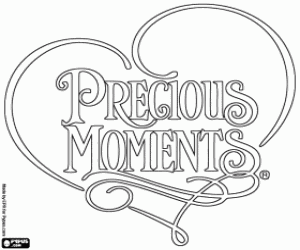 Coloriage Logo de Precious Moments