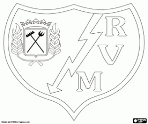 Coloriage Logo de Rayo Vallecano