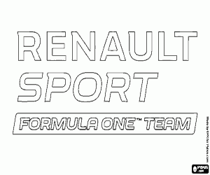 Coloriage Logo de Renault Sport F1 Team