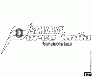 Coloriage Logo de Sahara Force India F1 Team
