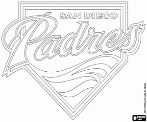 Coloriage Logo de San Diego Padres