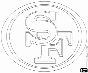 Coloriage Logo de San Francisco 49ers