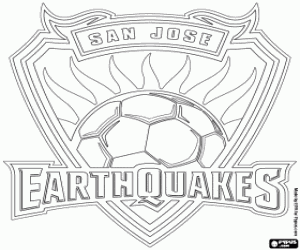 Coloriage Logo de San Jose Earthquakes