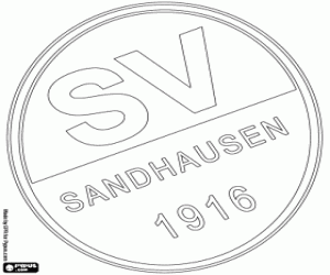 Coloriage Logo de Sandhausen 1916