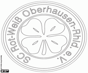 Coloriage Logo de SC Rot-Weiß Oberhausen