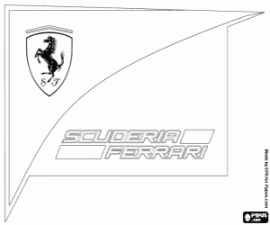 Coloriage Logo de Scuderia Ferrari