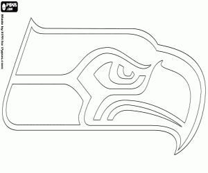 Coloriage Logo de Seattle Seahawks