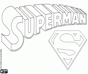 Coloriage Logo de Superman