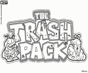 Coloriage Logo de The Trash Pack