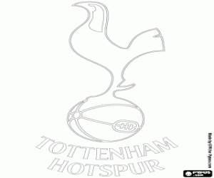 Coloriage Logo de Tottenham Hotspur FC