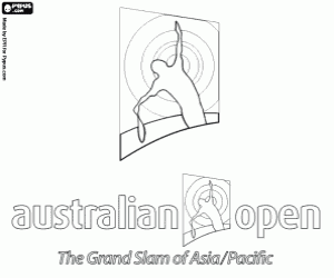 Coloriage Logo de tournoi Open d'Australie
