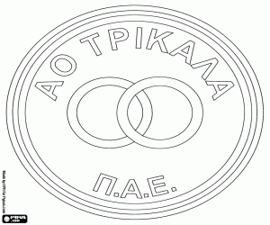 Coloriage Logo de Trikala FC