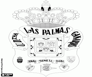 Coloriage Logo de Union Deportiva Las Palmas