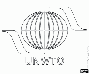 Coloriage Logo de la UNWTO, OMT