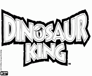 Coloriage Logo Dinosaur King