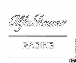 Coloriage Logo d’Alfa Romeo Racing