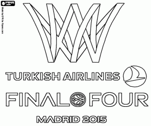 Coloriage Logo Euroleague Final Four Madrid 2015