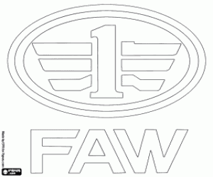 Coloriage Logo FAW Car Company